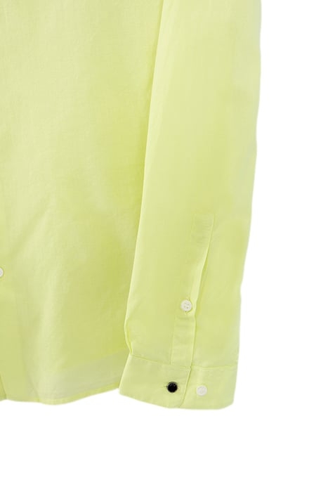LIME ORGANIC COTTON VOILE SLIM SHIRT 6