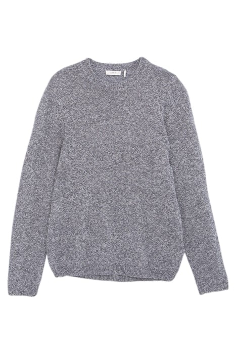 AZURE BLUE OPENWORK MOULINÉ KNIT SWEATER 3