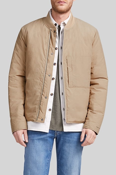 KHAKI/BEIGE REVERSIBLE LIGHT PADDED JACKET 6