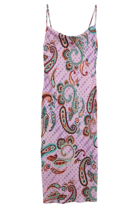 MARSHMALLOW RECYCLED DRESS WITH XL PAISLEY PRINT 3