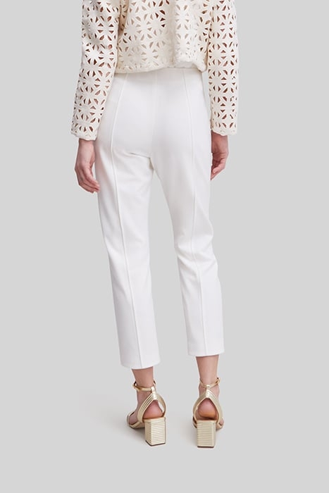 WHITE SUIT TROUSERS WITH MICROBEADING 2