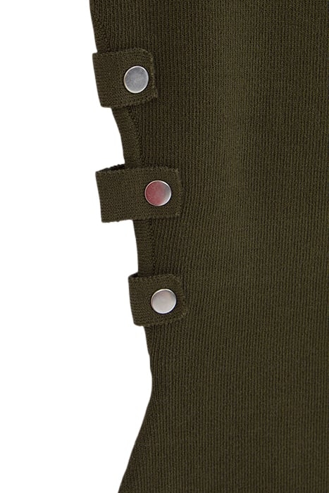 KHAKI KNITTED BODYCON DRESS 4