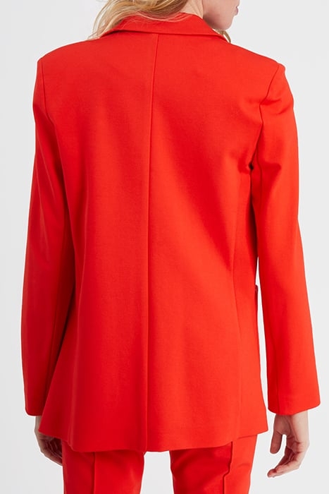 CRIMSON RED MILANO KNIT SUIT JACKET 2