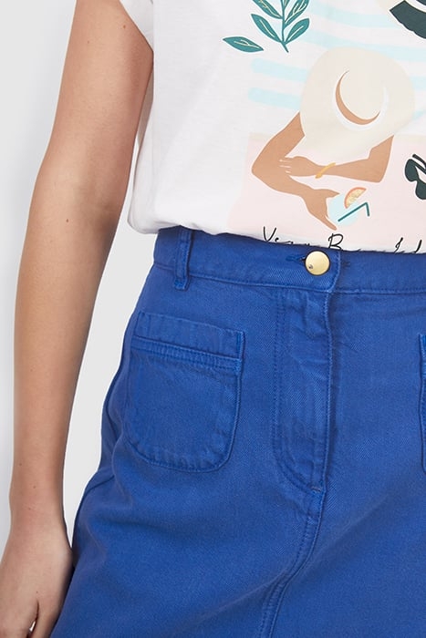 ELECTRIC BLUE DENIM MINI SKIRT 8