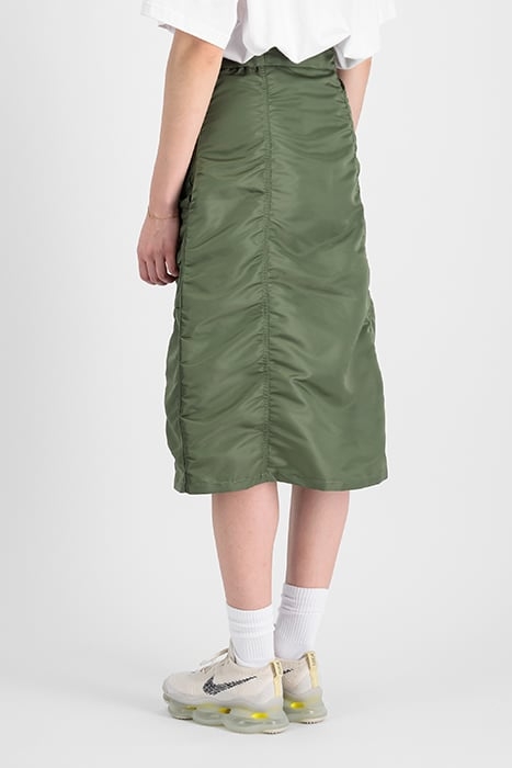 MA-1 MIDI SKIRT SAGE-GREEN 2