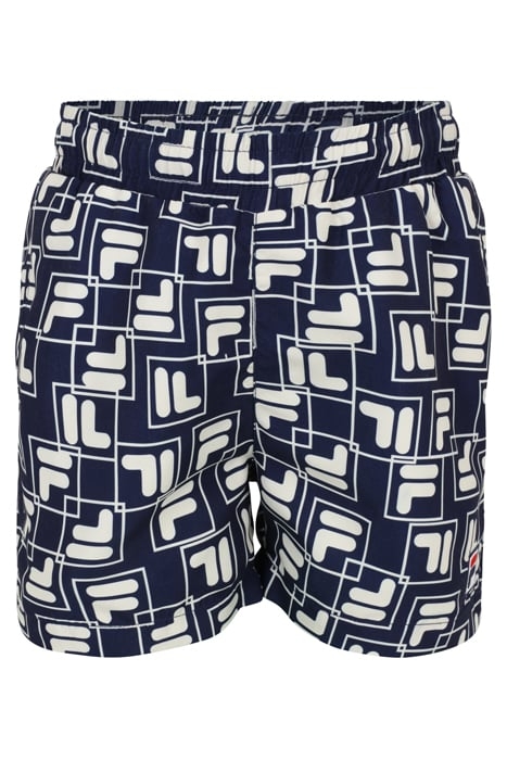 LAUDERT AOP BEACH SHORTS MEDIEVAL BLUE PLAYFUL F-BOX AOP 1