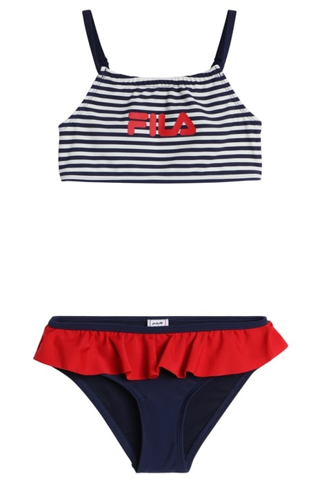 SOKODE BIKINI AOP BLACK IRIS-BRIGHT WHITE SPRIPED 1