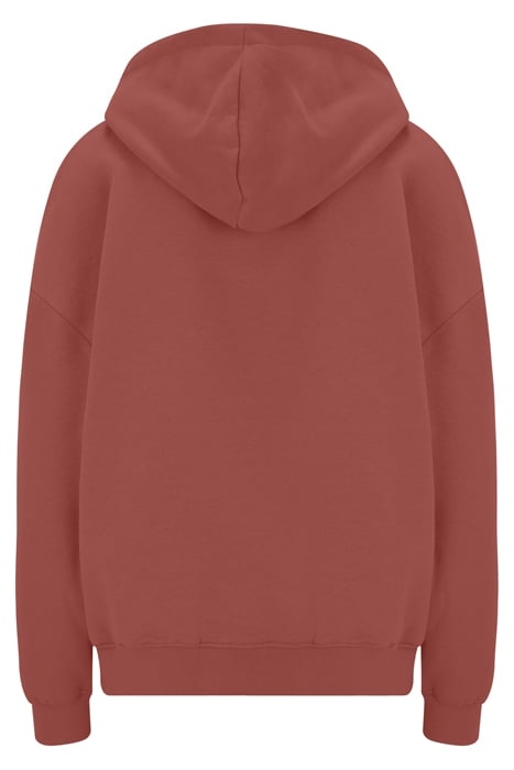 SUDE OVERSIZED HOODIE MARSALA 2