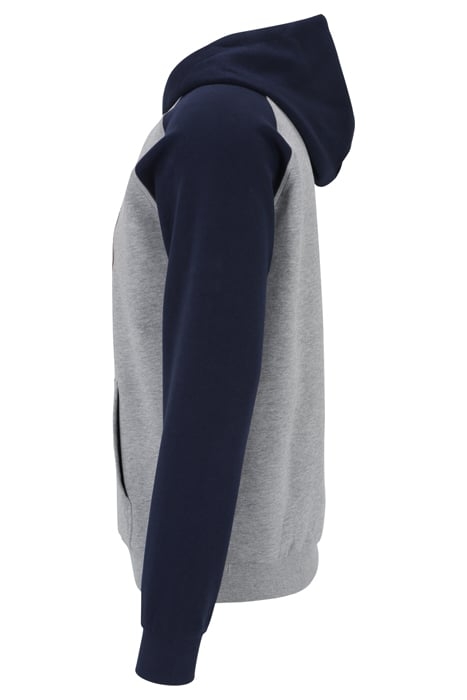 SLABAT GRAPHIC HOODIE MEDIUM GREY MELANGE-BLACK IRIS 3