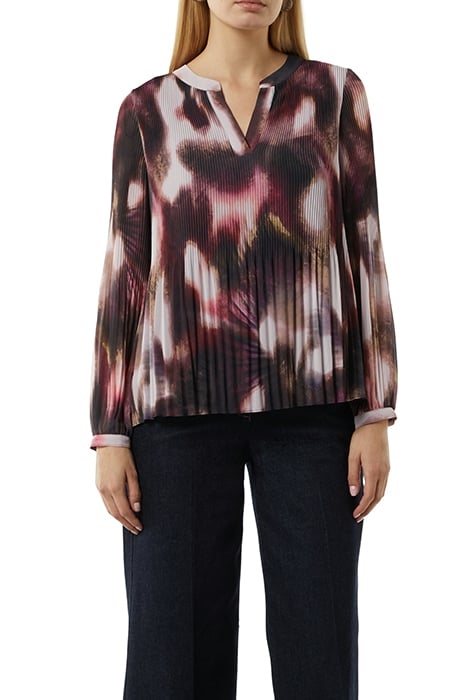 COMMA BLOUSES PLUM AOP 1