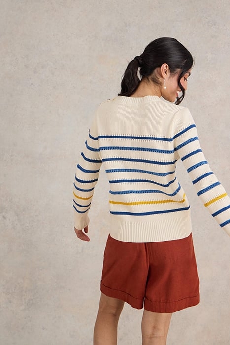 ELLIE STRIPE JUMPER NATURAL MULTI 4