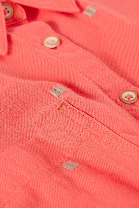 SOPHIE ORGANIC COTTON SHIRT BRIGHT PINK 7