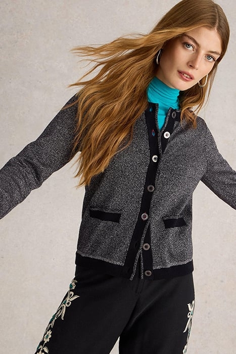 CHARLOTTE SPARKLE CARDI PURE BLACK 4