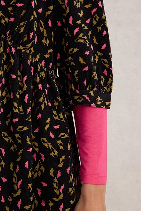 LUCY CORD DRESS BLACK PRINT 5