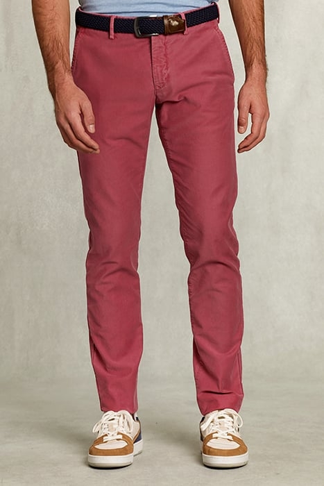 SLIM FIT COTTON CHINO AMARANTH PINK 1