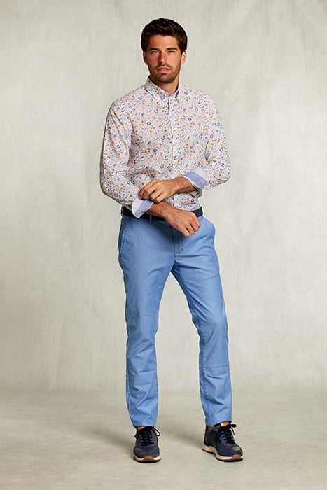 CUSTOM FIT FLORAL SHIRT MULTI WHITE 3