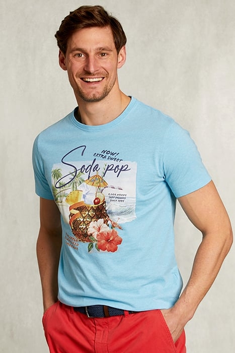 NORMAL FIT BASIC T-SHIRT BORA BORA MEL BLUE 1