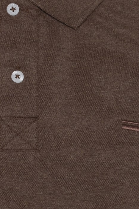 NEILSI LS POLO CHOCOLAT BROWN MELANGE 7