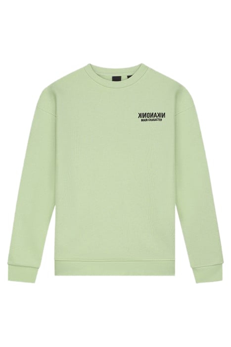 MIRROR SWEATSHIRT DEEP SAGE 2
