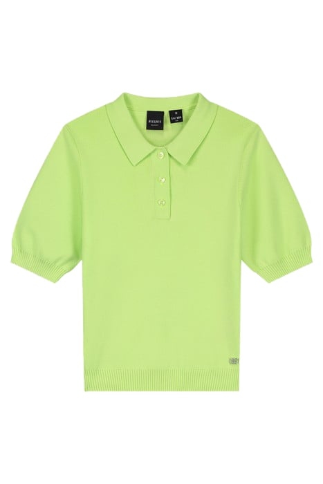 GOLDIE SOLID POLO SPLASH GREEN 2