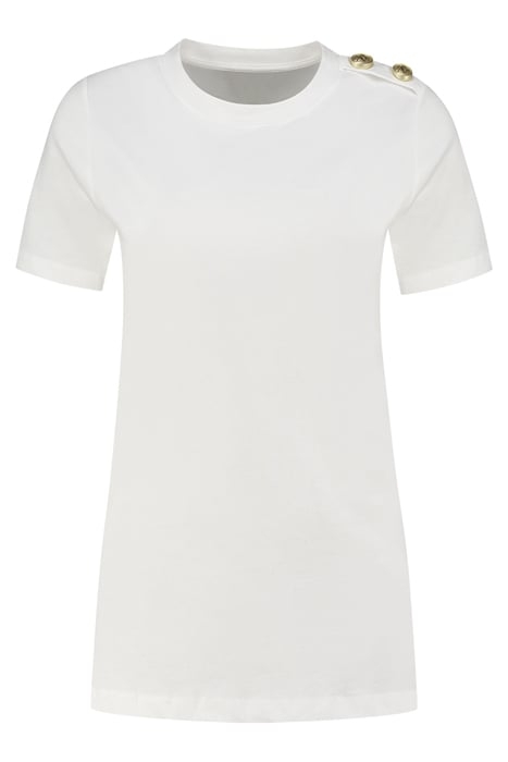 BUTTON T-SHIRT STAR WHITE 1