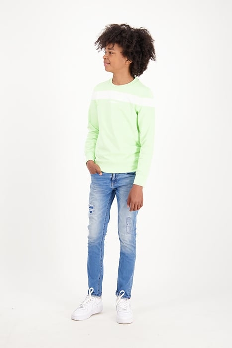 BOYS NOXON SWEATER NEON GREEN 5