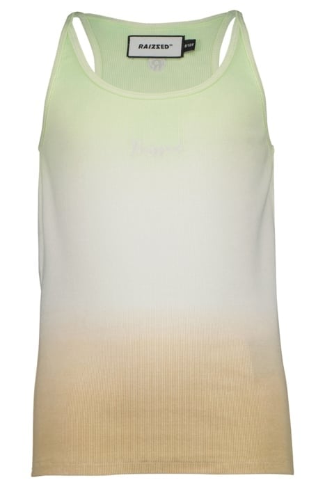 GIRLS PORTLAND SINGLET FADED LIME 1
