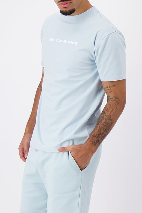 CURSIVE SCRIPT TEE ICE BLUE 3