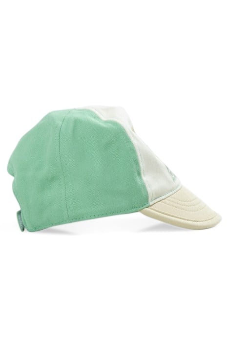 BABY BOYS’ GREEN, ECRU AND BEIGE CAP WITH BANANAS IMAGE 2
