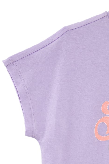 GIRLS' LILAC T-SHIRT WITH NEON FRUIT & SLOGAN 5