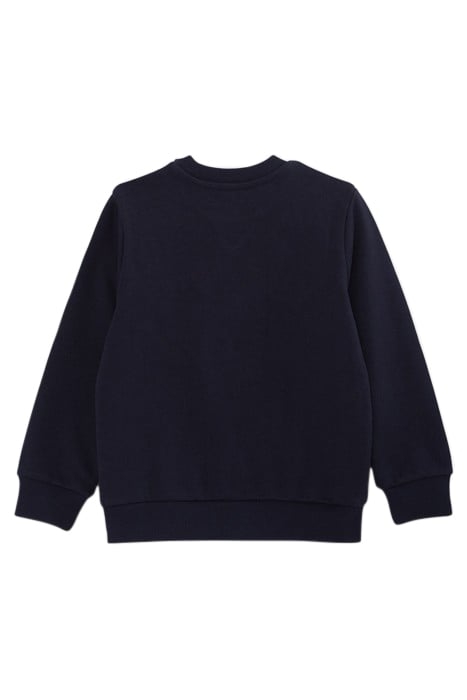 BOYS' NAVY ORGANIC COTTON SWEATSHIRT, XL EMBROIDERED CREST 2
