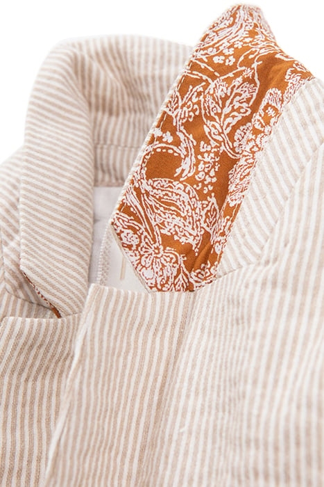 BOYS’ BEIGE STRIPED OCCASIONWEAR SUIT JACKET 5