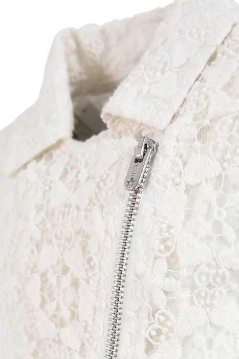 GIRLS’ OFF-WHITE LACE BIKER-STYLE JACKET 5