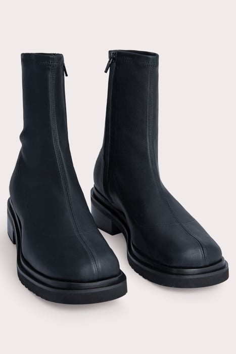 KAH BLACK STRETCH LEATHER BLACK 3