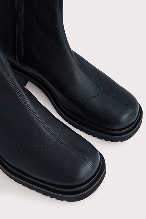 KAH BLACK STRETCH LEATHER BLACK 5