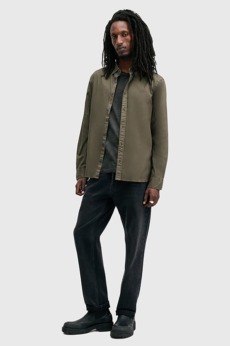 HAWTHORNE LS SHIRT CAGE BROWN 3