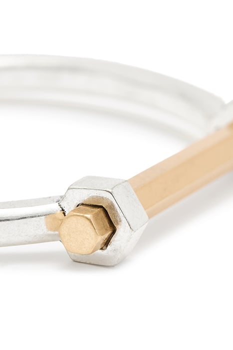 RHEA TTNE BANGLE WARM SILVER MIX 5