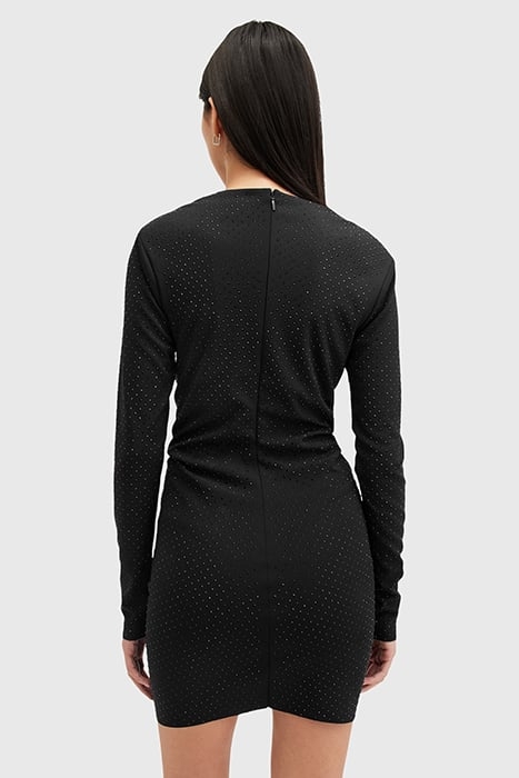 ALYA RUCHE DRESS BLACK 2