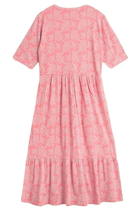 NAYA JERSEY MIDI DRESS PINK MULTI 2