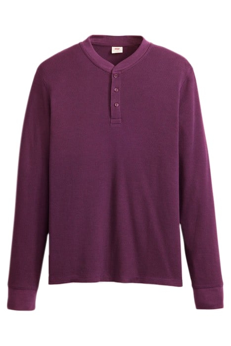 LS THERMAL 3 BTTN HENLEY POTENT PURPLE 3