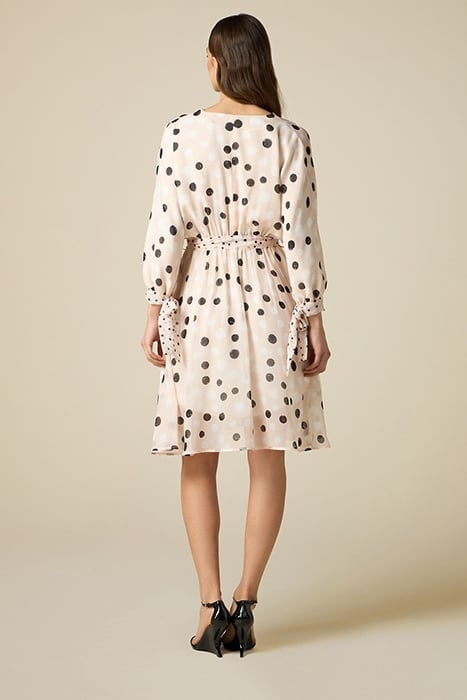 POLKA DOT DRESS WITH BOW PINK 2