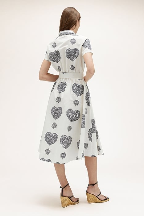 ETHNIC PATTERN CHEMISIER DRESS WHITE 2