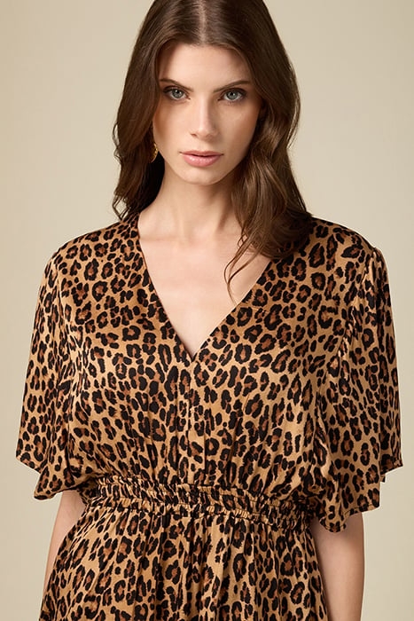 SHORT ANIMAL-PATTERN DRESS NATURAL 5