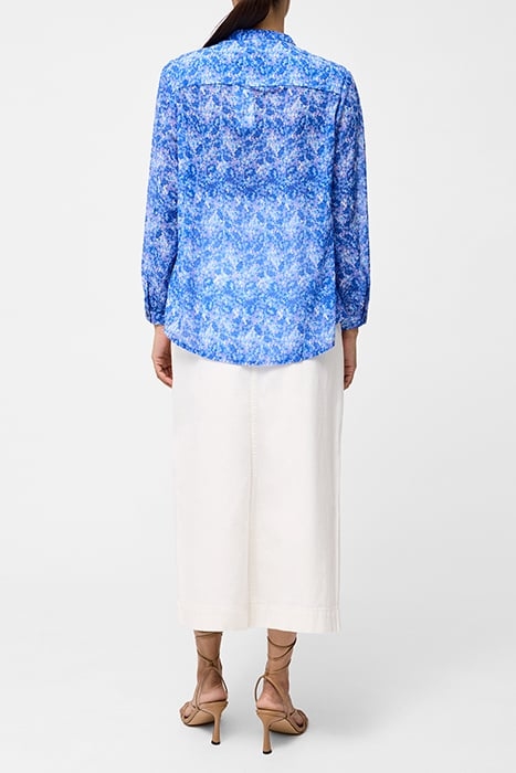 CASS HENLEY BUTTON DOWN TOP BLUE MULTI 3