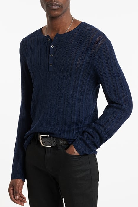 SALETE REGULAR FIT HENLEY NAVY 1