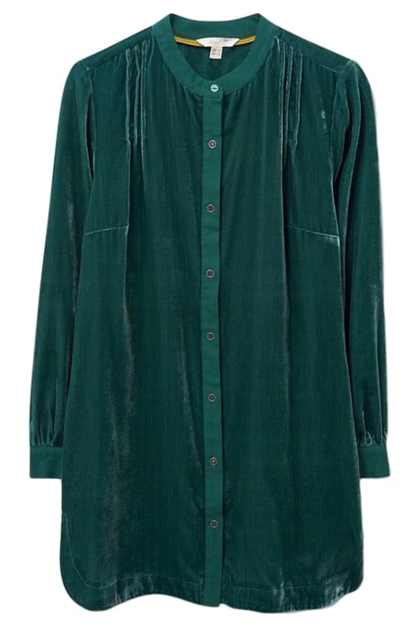 DAKOTA VELVET TUNIC MID TEAL 1