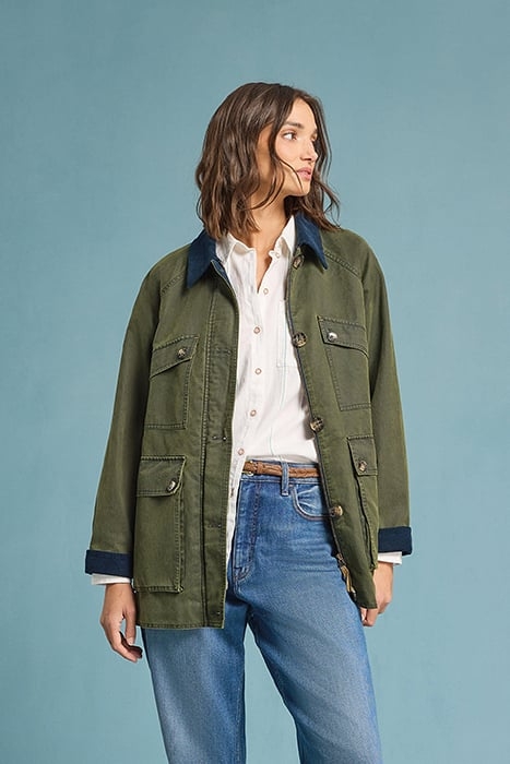 JUNIPER COTTON JACKET KHAKI GREEN 8