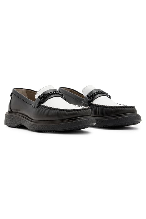 GIBBS CHAIN LOAFER BLACK/WHITE 5