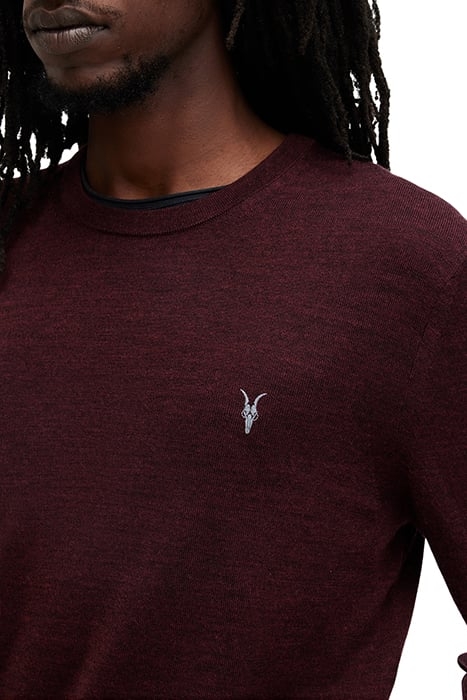 MODE MERINO CREW MARS RED 5