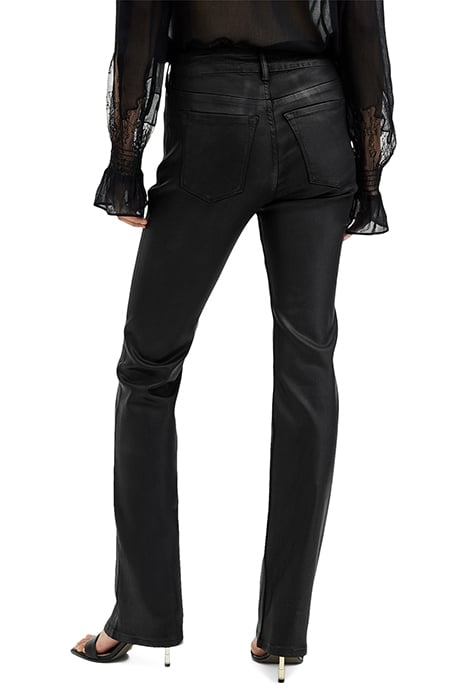 HALDAN SLIM BOOTCUT COATED BLACK 2